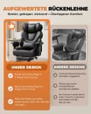COMHOMA Gaming-Stuhl Ergonomisch 180 kg Lendenstütze Bild 5