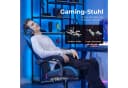 GTPLAYER Gaming-Stuhl Bürostuhl Ergonomisch mit Fußablage Blau Bild 5
