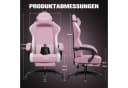 GTPLAYER Gaming-Stuhl Rosa Ergonomisch mit Fußstütze Bild 4