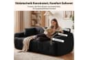 COMHOMA Ecksofa Schwarz Modulares Sofa mit Schlaffunktion Bild 3