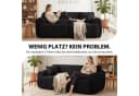COMHOMA Ecksofa Schwarz Modulares Sofa mit Schlaffunktion Bild 4