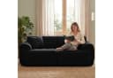 COMHOMA Ecksofa Schwarz Modulares Sofa mit Schlaffunktion Bild 5