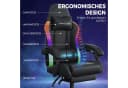 GTPLAYER Gaming-Stuhl mit LED und Massagefunktion, schwarz Bild 3