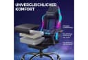 GTPLAYER Gaming-Stuhl mit LED und Massagefunktion, schwarz Bild 4
