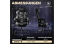 GTPLAYER Gaming-Stuhl ACE-ARMOR Schwarz mit Fußstütze Bild 5