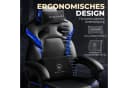 GTPLAYER Gaming-Stuhl ACE-ARMOR Schwarz mit Fußstütze & Lendenkissen Bild 1