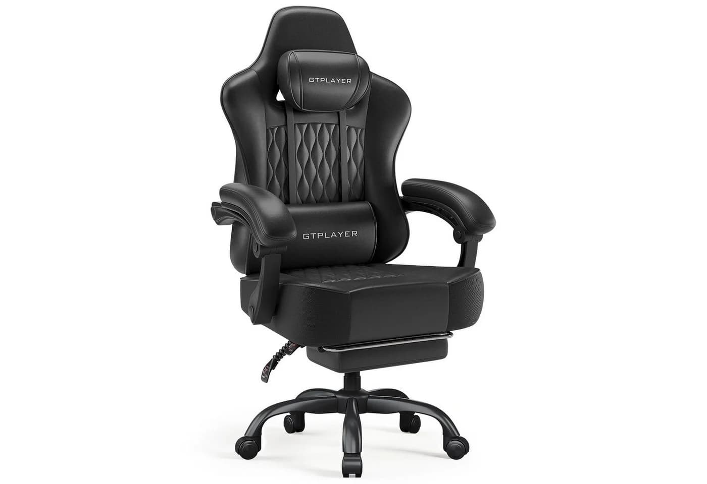 GTPLAYER Gaming-Stuhl Bürostuhl Ergonomisch Schwarz Synchronmechanik - Bild 2