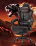 GTPLAYER Gaming-Stuhl Bürostuhl Ergonomisch Höhenverstellbar Rot/Schwarz Bild 1