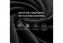 COMHOMA Ecksofa mit Schlaffunktion Cord Schwarz L-Form Bild 5