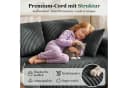 COMHOMA Ecksofa mit Schlaffunktion Grau Cord Bild 3