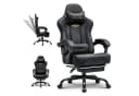 GTPLAYER Gaming-Stuhl Schwarz mit Fußstütze und Lordosenstütze Bild 2