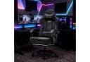GTPLAYER Gaming-Stuhl Schwarz mit Fußstütze und Lordosenstütze Bild 3