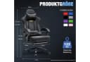 GTPLAYER Gaming-Stuhl Schwarz mit Fußstütze und Lordosenstütze Bild 5