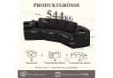 COMHOMA Modulares Schlafsofa Schwarz 3-Sitzer mit Schlaffunktion Bild 3