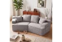 COMHOMA Modulares Schlafsofa grau mit Schlaffunktion Bild 2