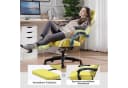 GTPLAYER Gaming-Stuhl Ergonomisch mit Fußstütze & Federkissen Gelb Bild 4