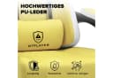 GTPLAYER Gaming-Stuhl Ergonomisch mit Fußstütze & Federkissen Gelb Bild 5