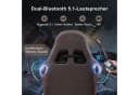 GTPLAYER Gaming-Stuhl mit Lautsprecher & Fußstütze, Braun Kunstleder Bild 1