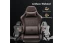 GTPLAYER Gaming-Stuhl mit Lautsprecher & Fußstütze, Braun Kunstleder Bild 3