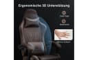 GTPLAYER Gaming-Stuhl mit Lautsprecher & Fußstütze, Braun Kunstleder Bild 5