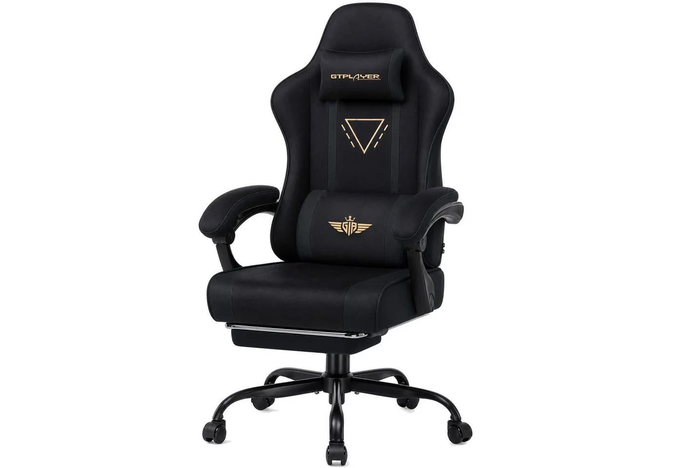 GTPLAYER Gaming-Stuhl Ergonomisch mit Federsitz & Fußstütze - Bild 2