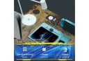 GTPLAYER Gaming Eckschreibtisch L-Form mit Regal und USB-Anschluss Bild 1