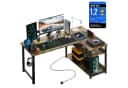 GTPLAYER Gaming Eckschreibtisch L-Form mit Regal und USB-Anschluss Bild 2