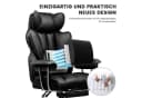 GTPLAYER Gaming-Stuhl Ergonomisch mit Fußstütze Kunstleder Schwarz Bild 1