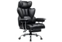 GTPLAYER Gaming-Stuhl Ergonomisch mit Fußstütze Kunstleder Schwarz Bild 2