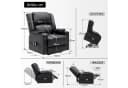 COMHOMA Massagesessel mit Aufstehhilfe und Massagefunktion Schwarz Bild 1