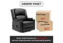 COMHOMA Massagesessel mit Aufstehhilfe und Massagefunktion Schwarz Bild 3