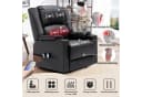 COMHOMA Massagesessel mit Aufstehhilfe und Massagefunktion Schwarz Bild 4