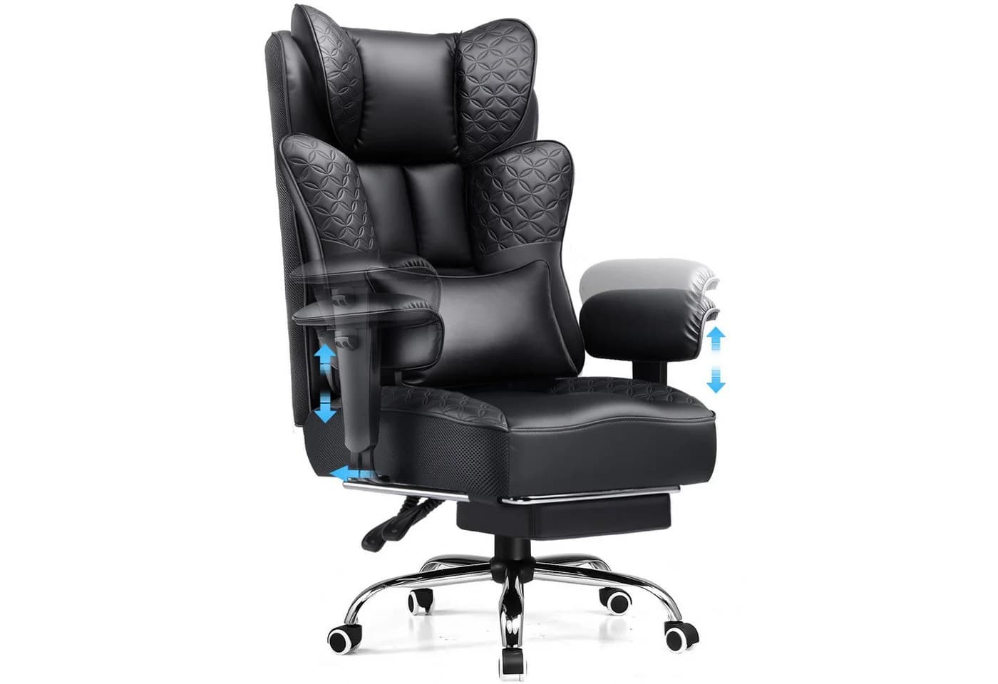 GTPLAYER Gaming-Stuhl Bürostuhl mit Fußstütze 150° Verstellbar - Bild 2