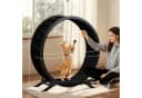COMHOMA Katzenlaufrad Schwarz Metall Ultraleis Bild 5