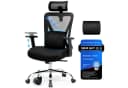 GTPLAYER Bürostuhl Ergonomisch mit 3D Stütze & Wippfunktion Schwarz Bild 2