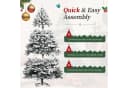 COMHOMA Künstlicher Weihnachtsbaum 195cm PVC mit Metallsockel Bild 1