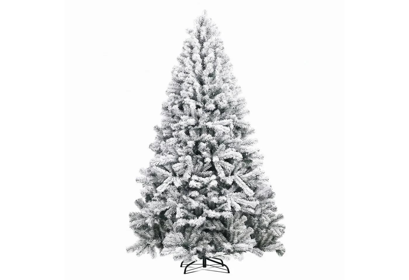COMHOMA Künstlicher Weihnachtsbaum 195cm PVC mit Metallsockel - Bild 2