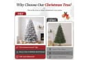 COMHOMA Künstlicher Weihnachtsbaum 195cm PVC mit Metallsockel Bild 3
