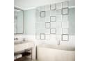 Aquabad® Duschrollo Vaskaflex Modernes Quadrat-Muster Bild 1