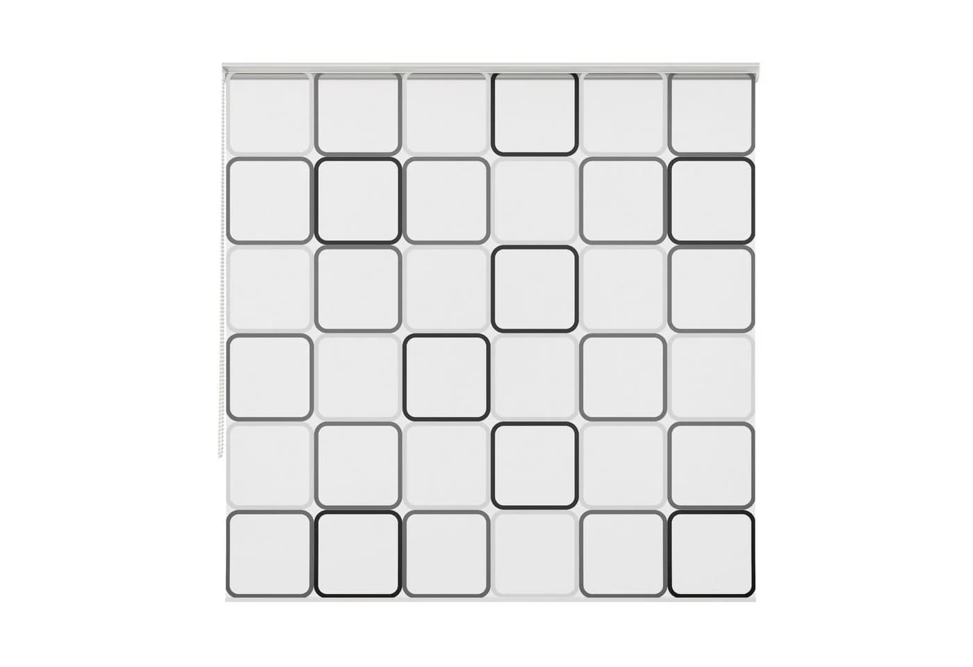 Aquabad® Duschrollo Vaskaflex Modernes Quadrat-Muster - Bild 4