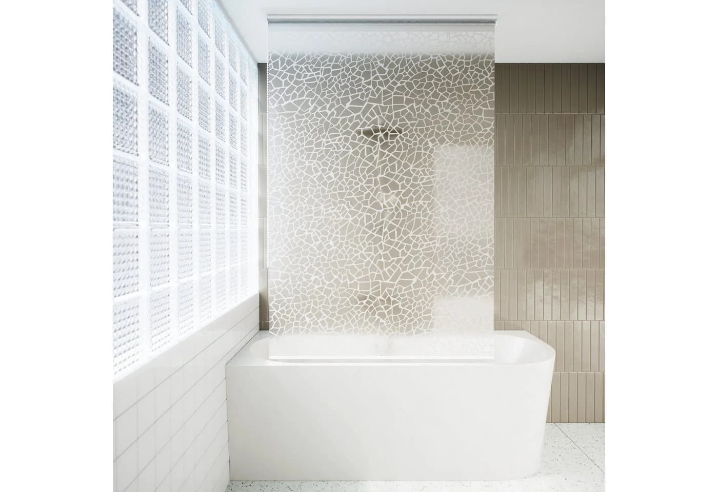 Aquabad® Duschrollo Vaskaflex Mosaik Modern