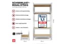 GENTOR Steckregal 2x Schwerlastregal Silber MDF Metall Bild 1