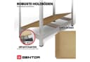 GENTOR Steckregal 2x Schwerlastregal Silber MDF Metall Bild 4