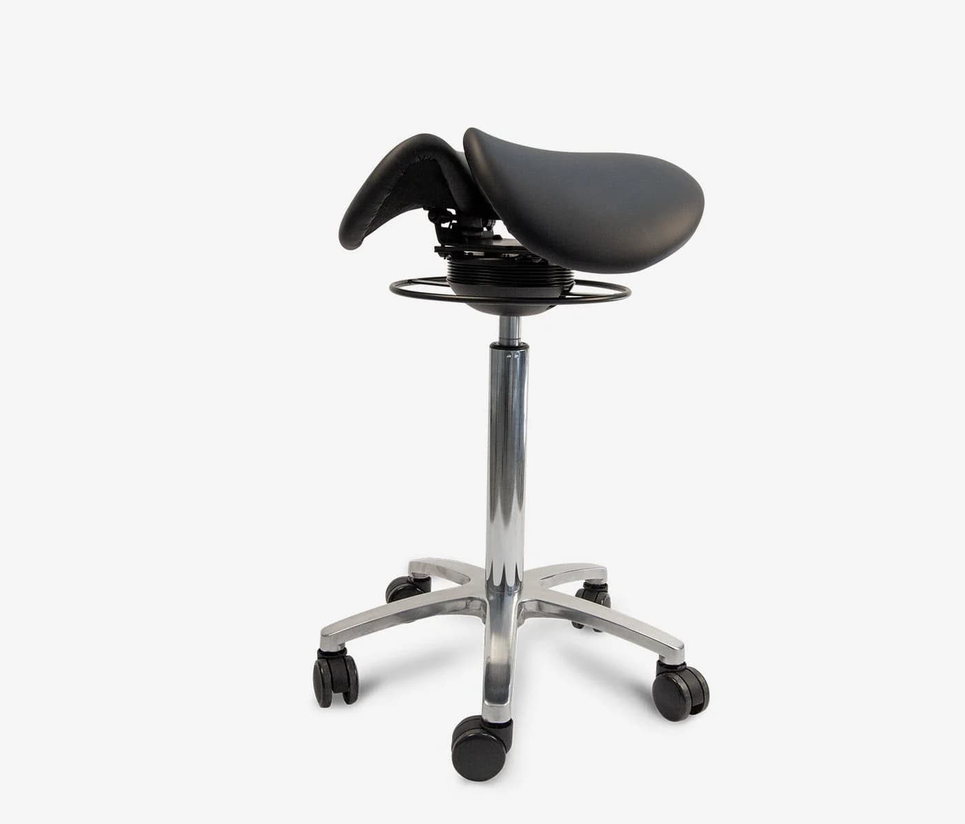 Ergolutions Sitzhocker Sattelhocker Split Ergonomisch 5 Jahre Garantie Hocker mit Rollen - Bild 3