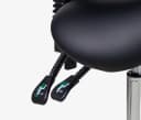 Ergolutions Sattelhocker mit Lehne Schwarz Ergonomisch Verstellbar Bild 4