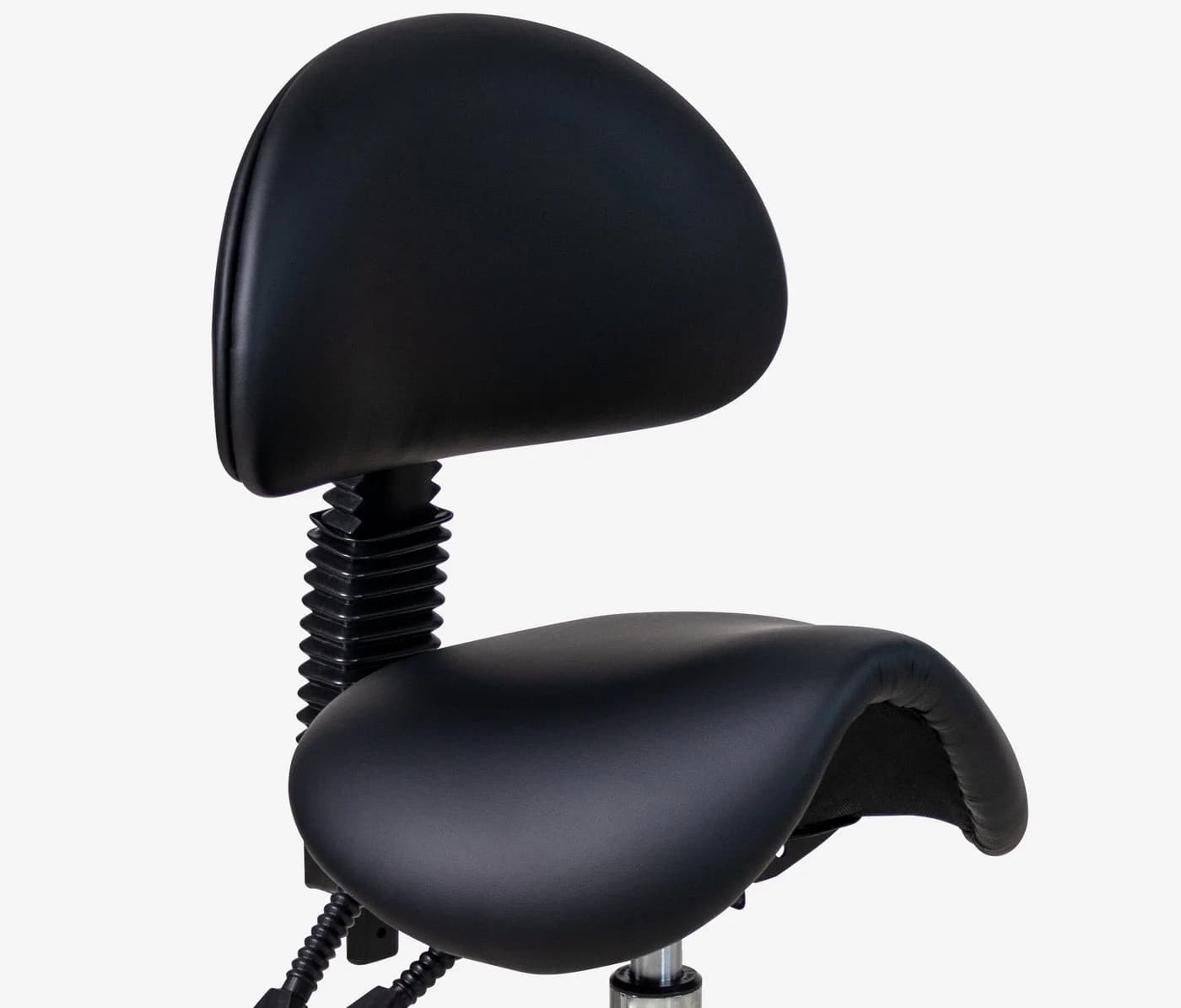 Ergolutions Sattelhocker mit Lehne Schwarz Ergonomisch Verstellbar - Bild 5