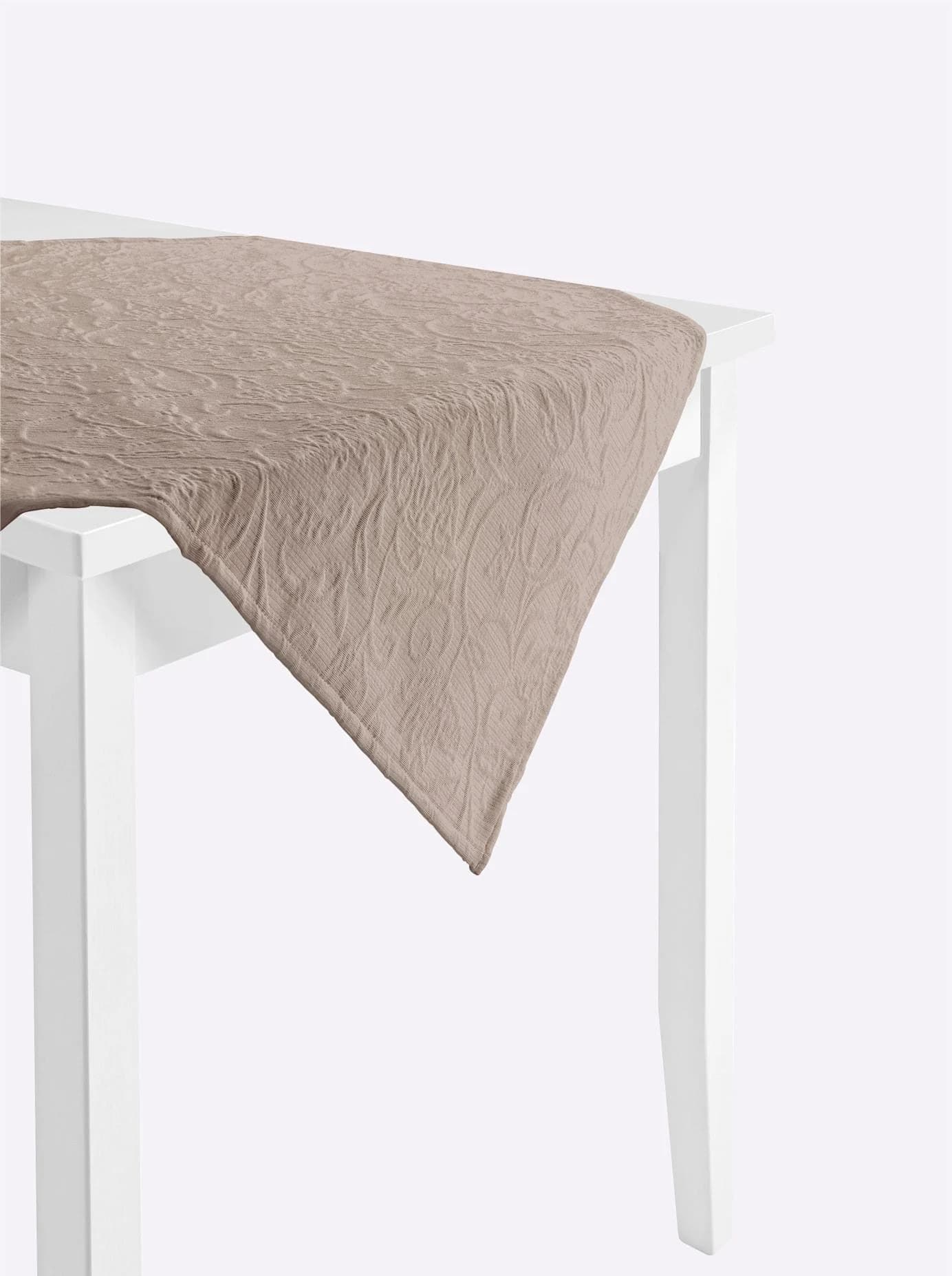 Tischdecke Gr. 1 Beige Sesam Baumwolle