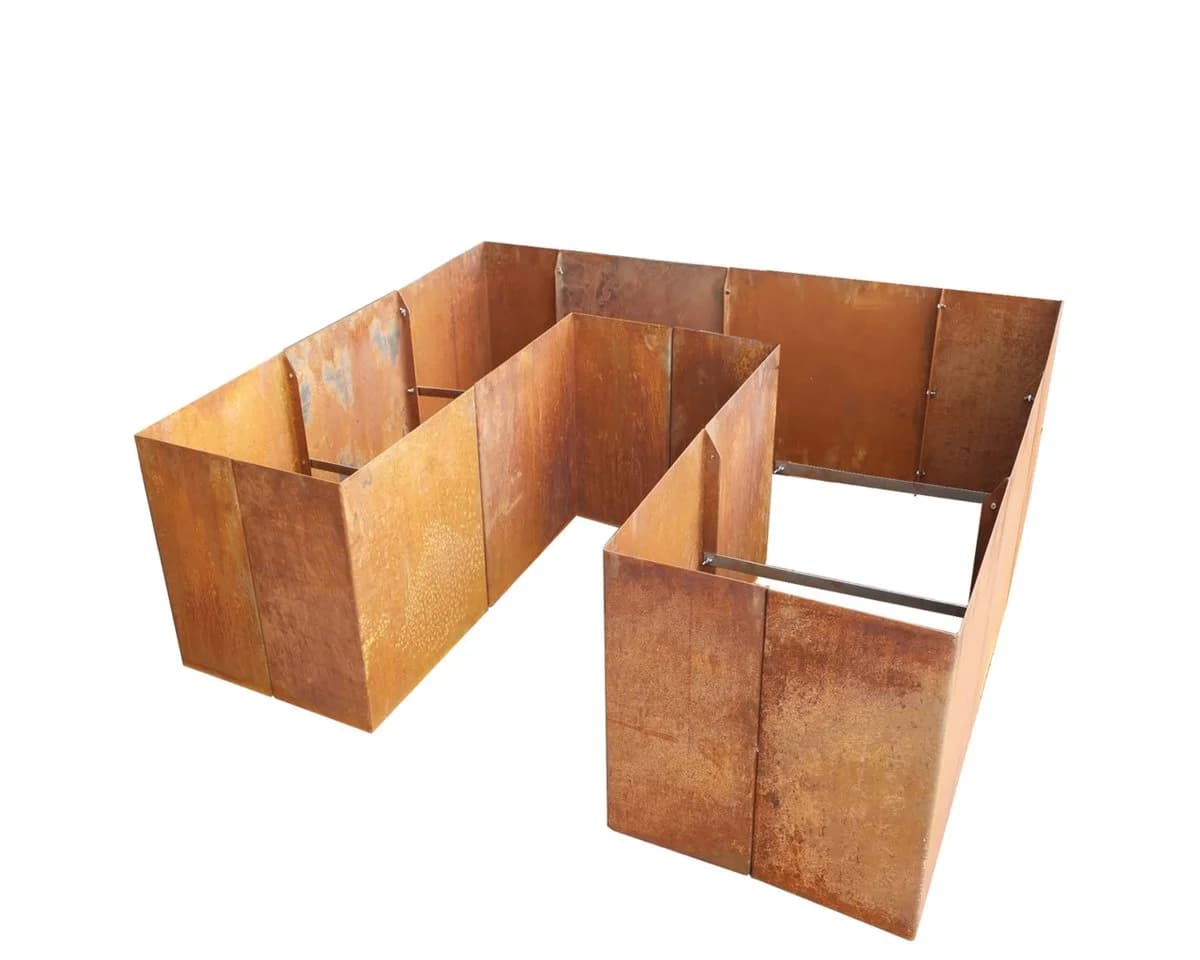 EdelrostPassion Hochbeet U-Form 200x200 180x180 60 80 100 cm - Bild 3