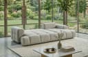 B&B Home Big-Sofa Vitton II L-Form mit Schlaffunktion und Bettkasten Beige Bild 4