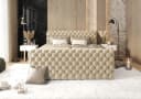 B&B Home Boxspringbett Figo IV mit Bettkästen und Topper beige Bild 3